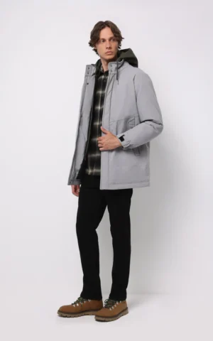 کاپشن مردانه کلاه‌دار شیک گرم برند کلینز پاییز-زمستانه