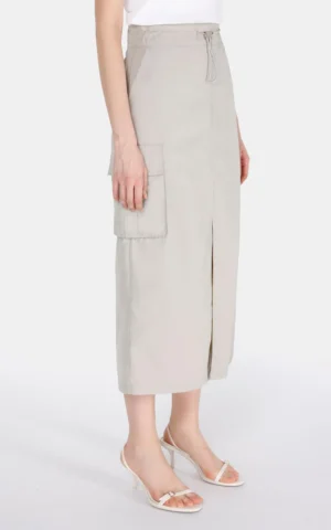 دامن کارگو زنانه کولینز (Colin’s) مدل میدی کمر کشی کد CL1073052 - Image 3