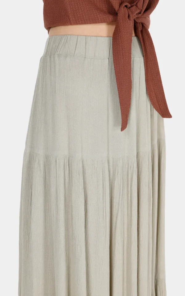 دامن بلند زنانه کولینز (Colin’s) مدل طبقه‌ای چین‌دار کد CL1074672 - Image 4