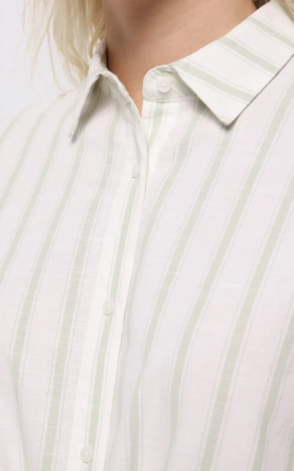 شومیز زنانه راه‌راه با گره جلو و استایل کژوال برند نوادو کد CL1075566 - Image 9