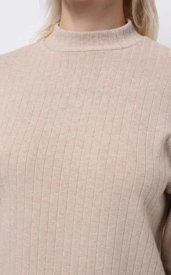 بلوز بافت زنانه طرح کبریتی عمودی برند کلینز کد CL1075614 - Image 5