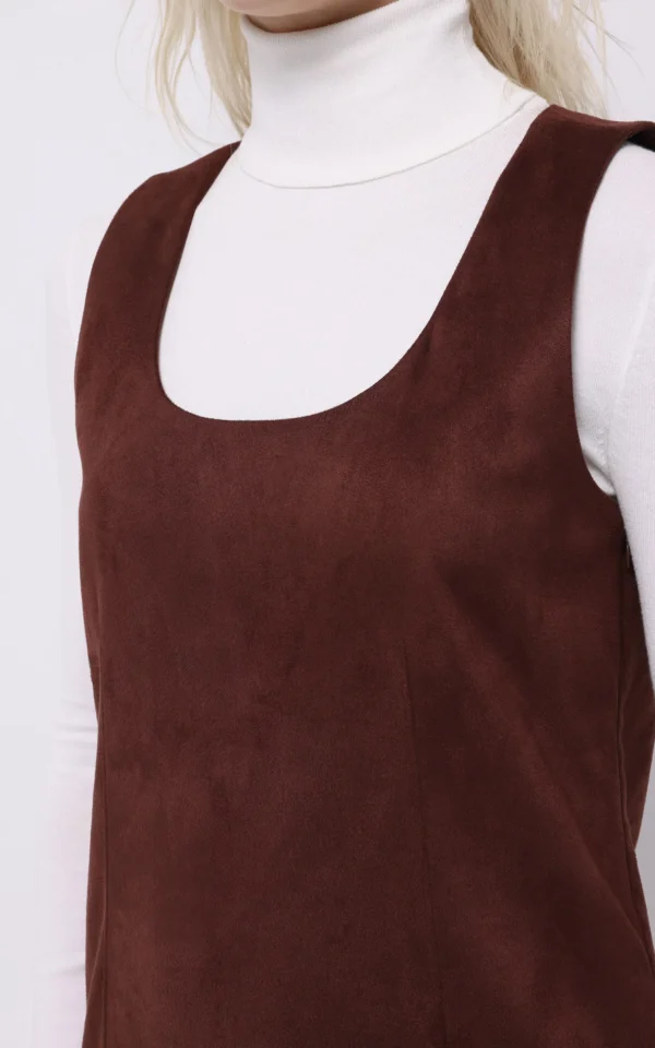 پیراهن زنانه کولینز (Colin’s) قهوه‌ای مدل جیر جیب‌دار کد CL1075731 - Image 2