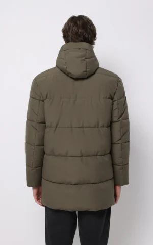 کاپشن مردانه گرم زیپ‌دار پاییز-زمستانه کلاه‌دار نوادو