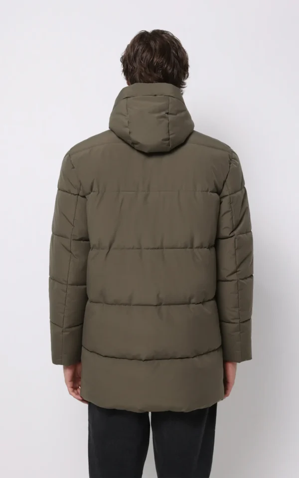 کاپشن مردانه گرم زیپ‌دار پاییز-زمستانه کلاه‌دار نوادو