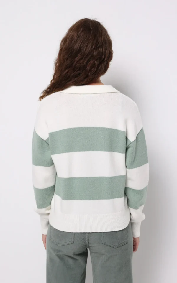 پلیور زنانه سبز آدامسی پاییز-زمستانه برند کلینز