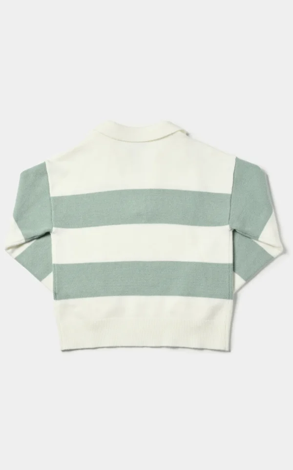 پلیور زنانه سبز آدامسی پاییز-زمستانه برند کلینز