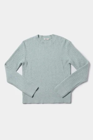 پلیور زنانه سبز یقه‌گرد گرم برند کلینز پاییز-زمستانه