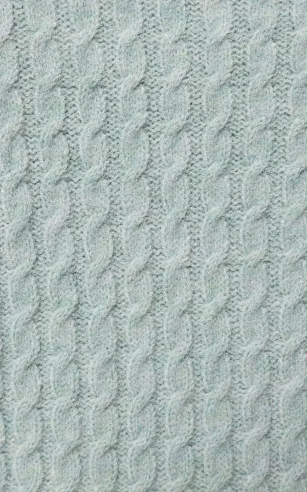 پلیور زنانه سبز یقه‌گرد گرم برند کلینز پاییز-زمستانه