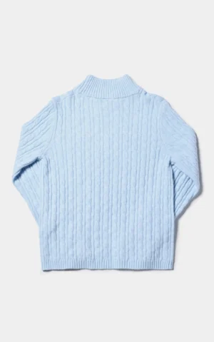 پلیور زنانه آبی بافت گرم بزند کلینز پاییز-زمستانه