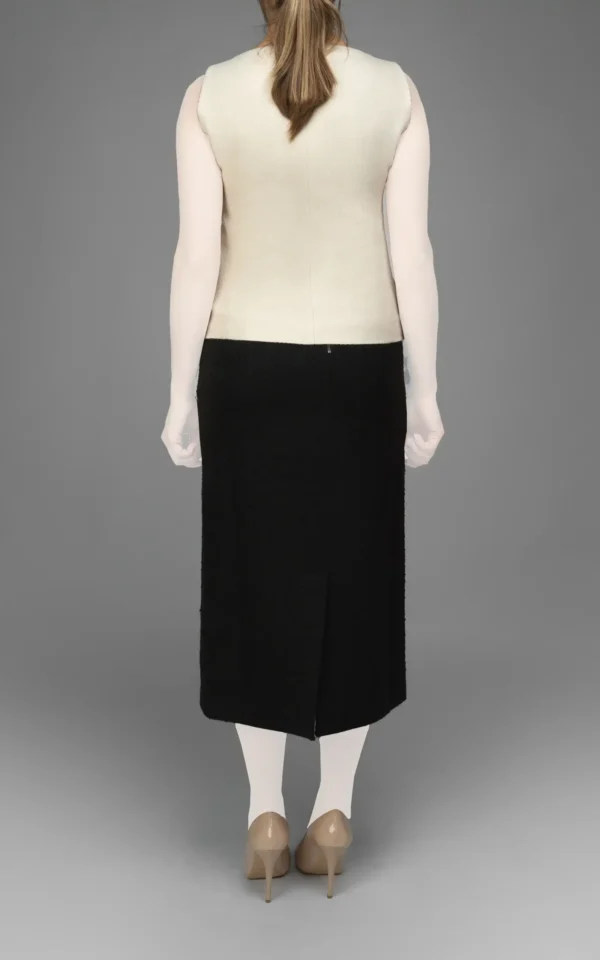 دامن زنانه مشکی رسمی پاییز-زمستانه نوادو