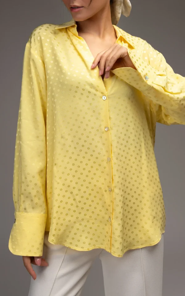 شومیز ساتن مجلسی بنفش NEVADO کد 403012381116 - Image 4