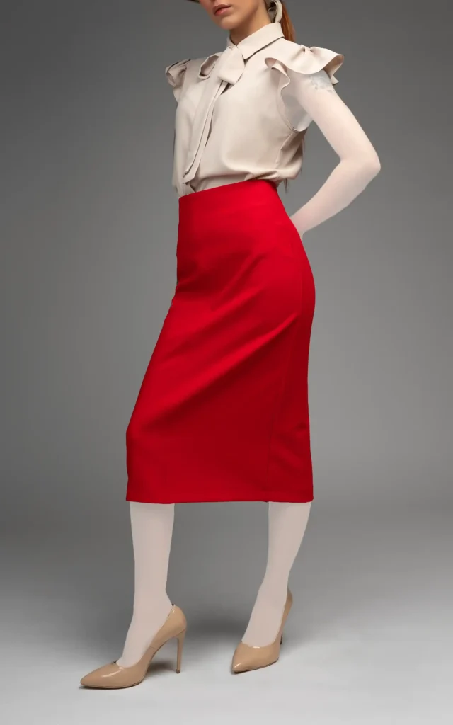 دامن زنانه مجلسی NEVADO با مدل راسته و چاک پشتی