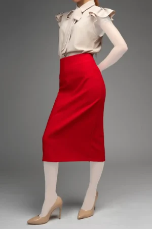 دامن زنانه مجلسی NEVADO با مدل راسته و چاک پشتی