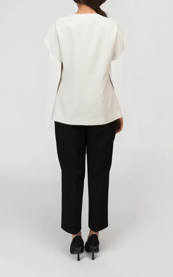 جلیقه زنانه بهار-تابستانه سفید شیک خنک نوادو