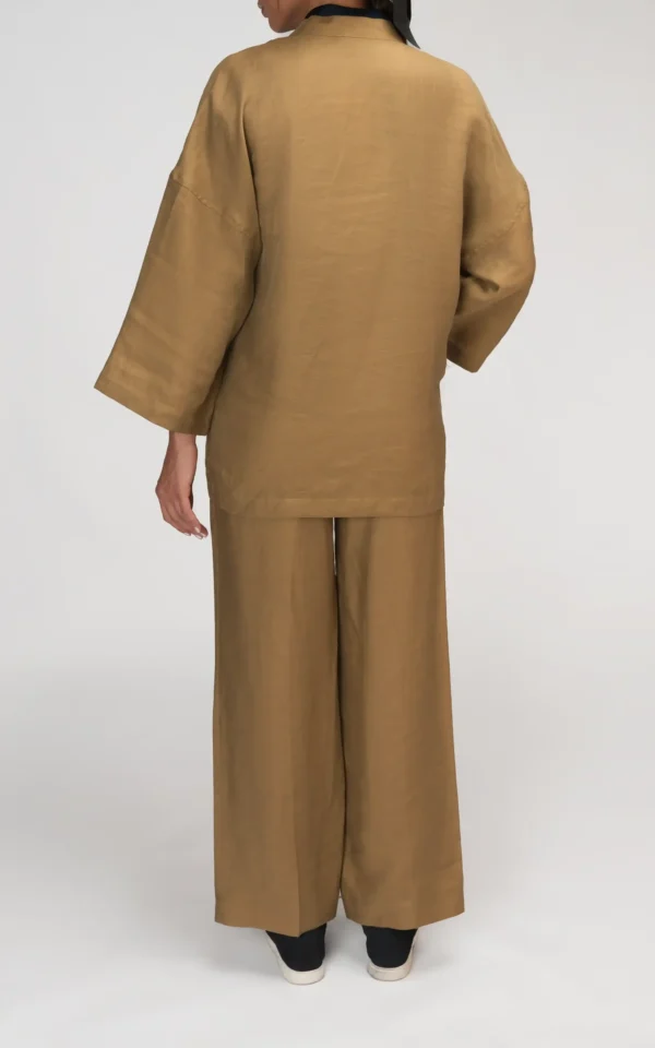 بلوز زنانه اکر بهار-تابستانه آستین بلند نوادو