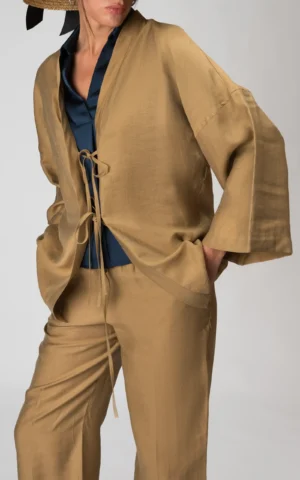 بلوز زنانه اکر بهار-تابستانه آستین بلند نوادو