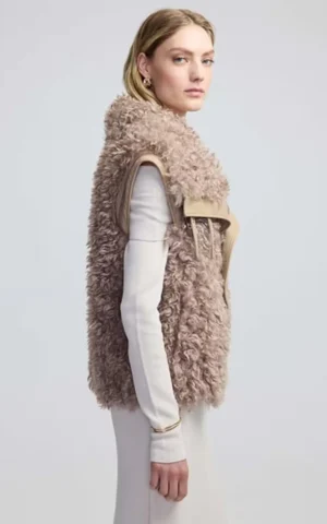 ژاکت زنانه ایپکیول کرم قهوه‎‌ای مدل پشمی گرم پاییز-زمستانی