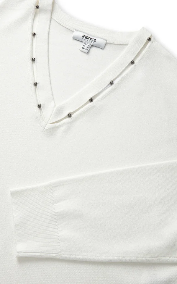 بلوز تریکو زنانه IPEKYOL کد IW6250050050 - Image 2