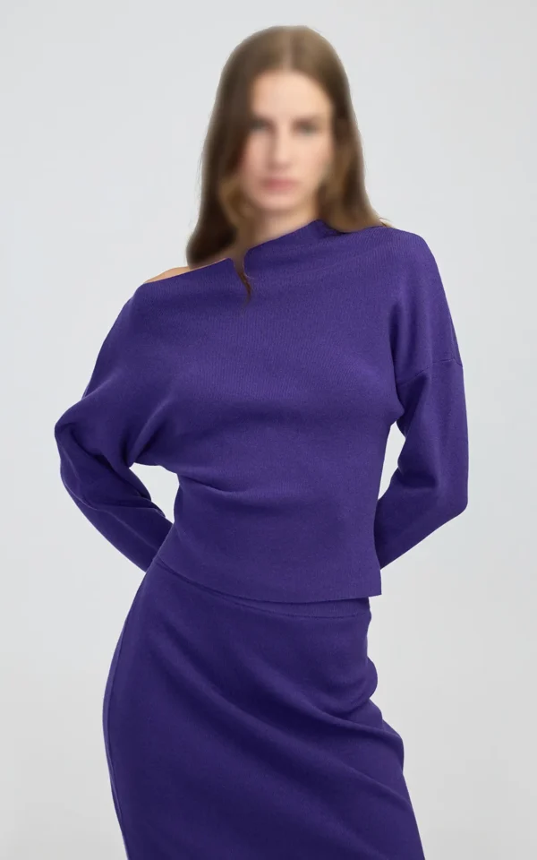 بلوز بافت زنانه IPEKYOL کد IW6250050073 - Image 3