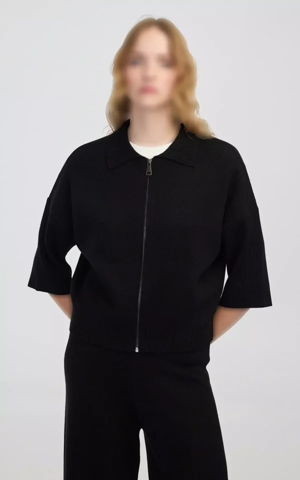 ژاکت بافتنی زنانه زیپ دار IPEKYOL کد IW6250050468 - Image 12