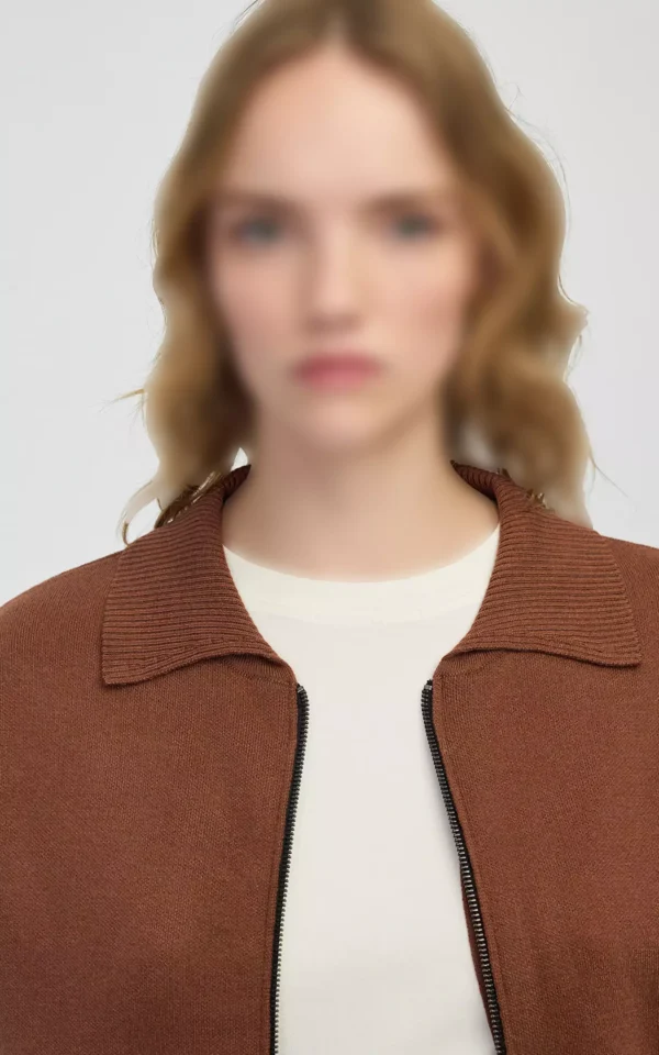 ژاکت بافتنی زنانه زیپ دار IPEKYOL کد IW6250050468 - Image 7