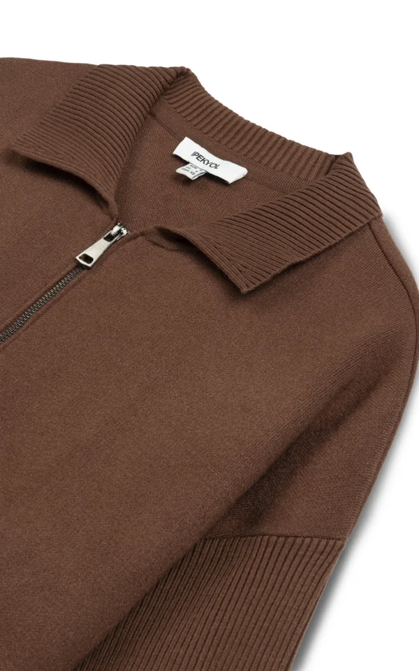 ژاکت بافتنی زنانه زیپ دار IPEKYOL کد IW6250050468 - Image 2