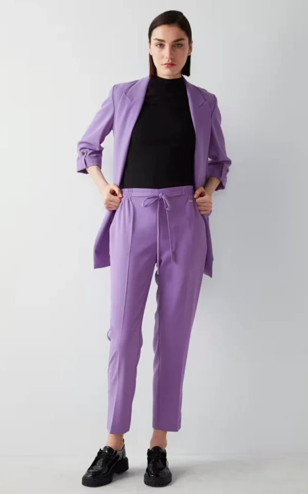 شلوار زنانه بنفش راسته شیک ایپکیول