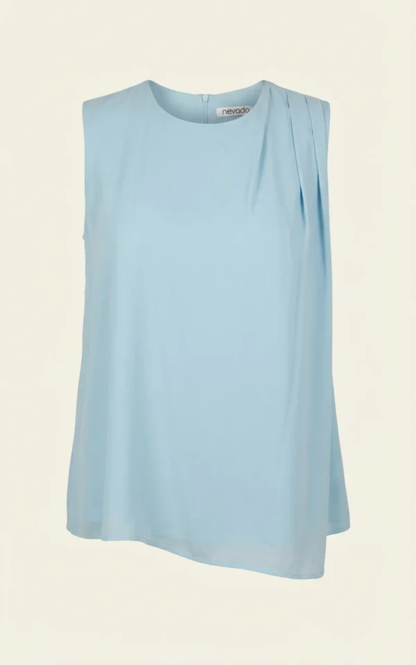 تاپ زنانه آبی رنگ نوادو کد 402011041265 - Image 4