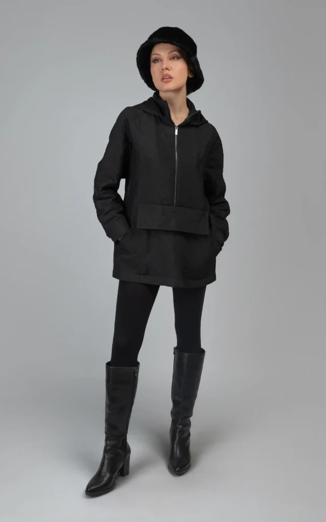 جلیقه زنانه مشکی پاییز-زمستانه مشکی شیک نوادو