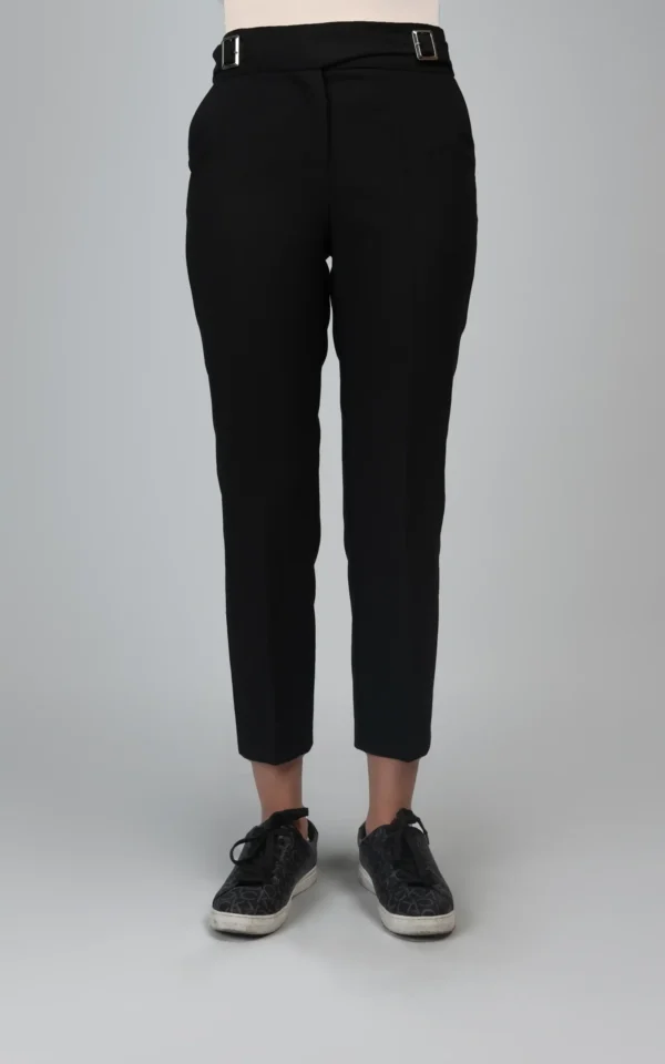 شلوار زنانه مشکی راسته پاییز-زمستانه نوادو