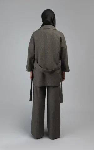 شلوار زنانه طوسی پاییز-زمستانه رسمی راسته نوادو