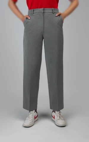 شلوار زنانه راسته طوسی پاییز-زمستانه نوادو