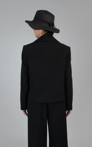 کت زنانه مشکی پاییز-زمستانه رسمی نوادو