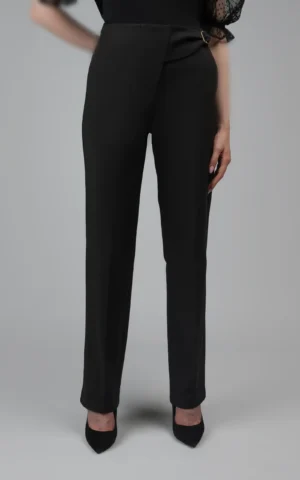 شلوار زنانه مشکی راسته رسمی مجلسی پاییز-زمستانه نوادو