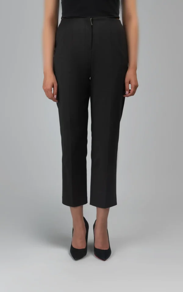 شلوار زنانه مشکی شیک رسمی بدون جای کمربند نوادو