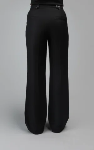 شلوار زنانه بلند مشکی راسته پاییز-زمستانه نوادو