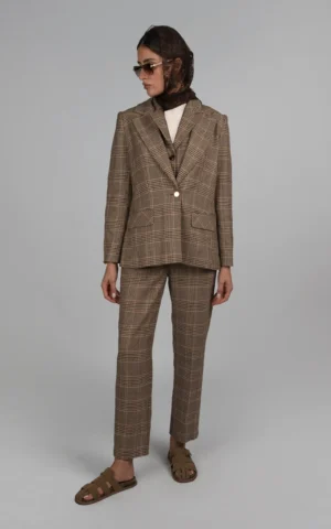 شلوار زنانه طرح‌دار پاییز-زمستانه راسته نوادو