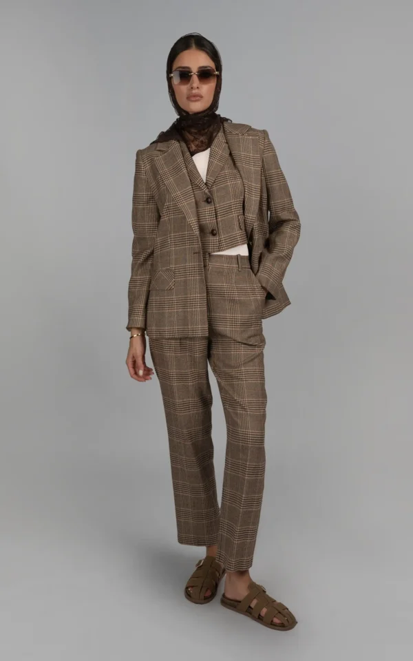 شلوار زنانه طرح‌دار پاییز-زمستانه راسته نوادو