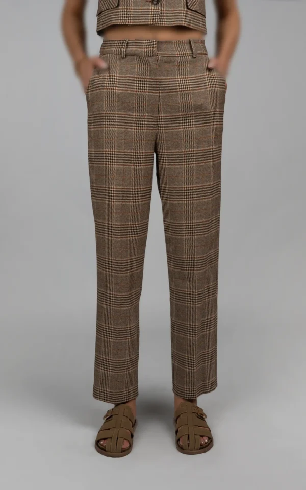 شلوار زنانه طرح‌دار پاییز-زمستانه راسته نوادو