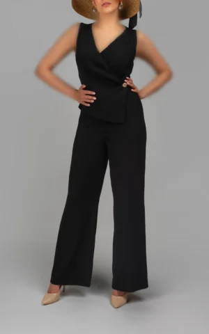 سرهمی بدون آستین مشکی پاییز-زمستانه نوادو