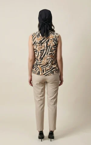 تاپ زنانه بدون آستین با طرح نوادو کد 404111021790 - Image 3