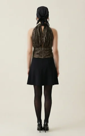 تاپ زنانه طرح‌دار بدون آستین برند نوادو پاییز-زمستانه