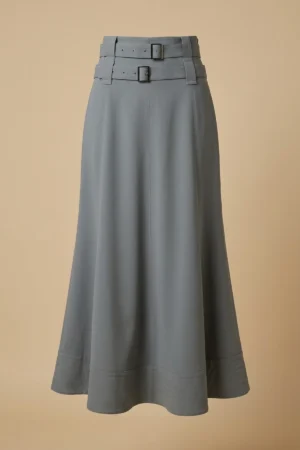 دامن زنانه طوسی برند نوادو پاییز-زمستانه شیک