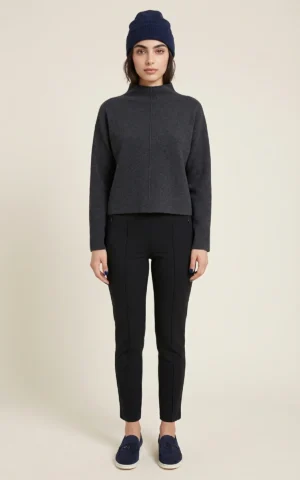 شلوار زنانه مشکی راسته نوادو کد 404123131812 - Image 3