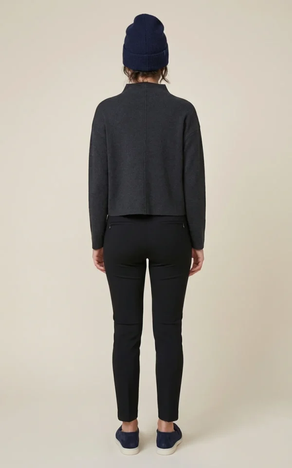 شلوار زنانه مشکی راسته نوادو کد 404123131812 - Image 4