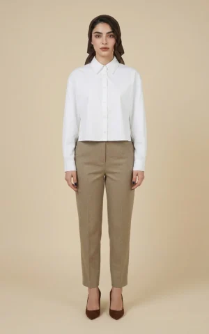 شلوار زنانه راسته با فاق بلند نوادو کد 404123311842 - Image 3