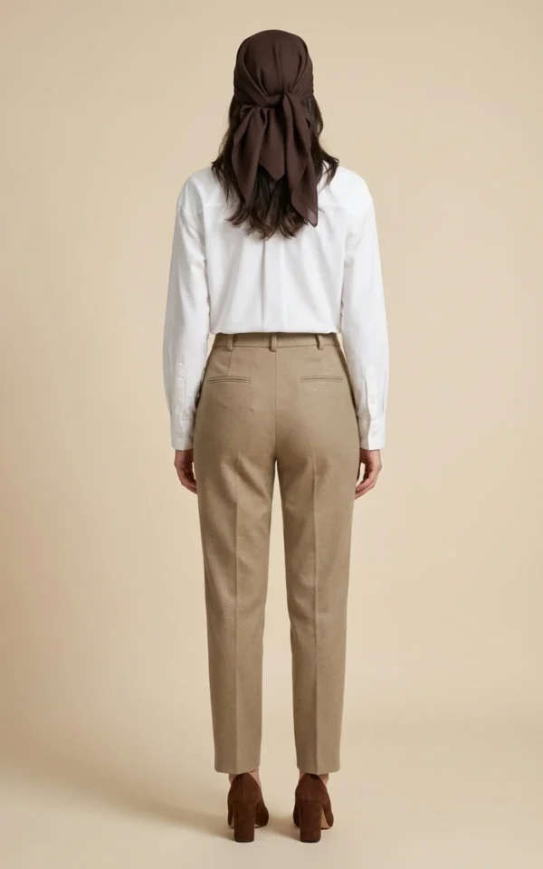 شلوار زنانه راسته با فاق بلند نوادو کد 404123311842 - Image 4