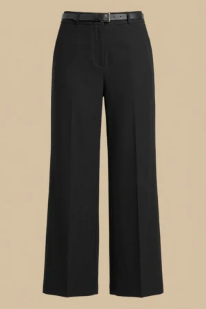 شلوار زنانه مشکی دمپاگشاد با فاق بلند نوادو کد 404123401820