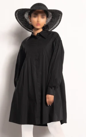 پیراهن زنانه مشکی آستین بلند نوادو کد 402012151212