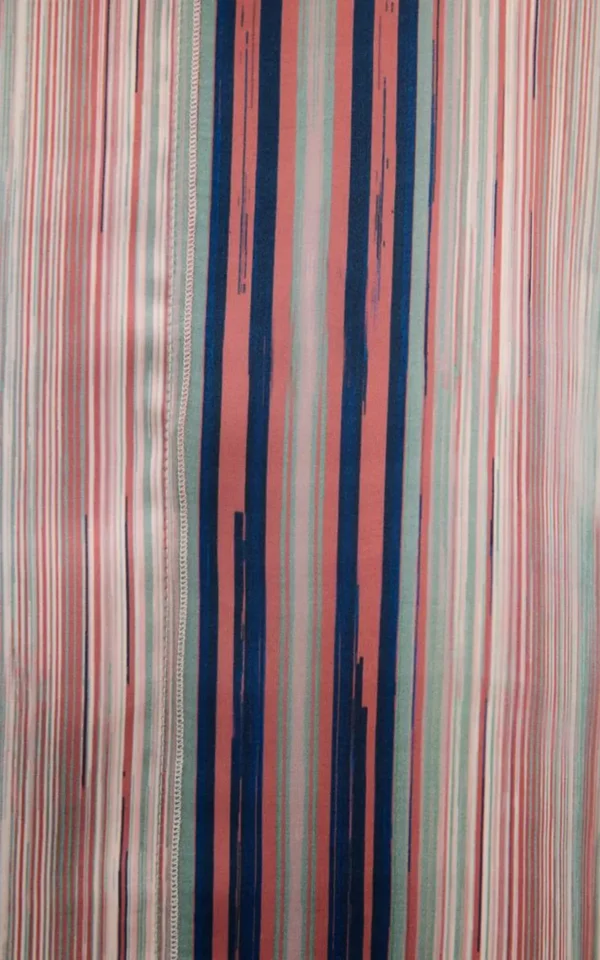 شومیز زنانه راه‌راه چند رنگ adL با طراحی مدرن و خاص مناسب استایل روزمره و رسمی از نمای نزدیک